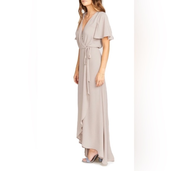 NWOT Show Me Your Mumu Sophia Wrap Tan Dress - Picture 2 of 5